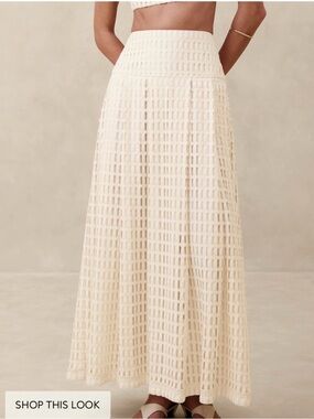 Banana Republic Vina Italian Lace Maxi Skirt